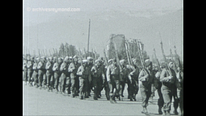4ème Division Marocaine de Montagne revenant d'Italie en Septembre 44